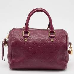 مملوكة مسبقًا Louis Vuitton Aurore Monogram Empreinte Leather Speedy Bandouliere 25 Bag