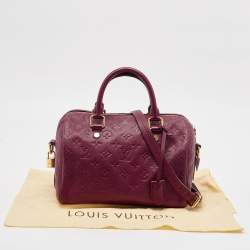 مملوكة مسبقًا Louis Vuitton Aurore Monogram Empreinte Leather Speedy Bandouliere 25 Bag