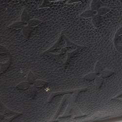 Louis Vuitton Black Monogram Empreinte Leather Vavin Chain Wallet 