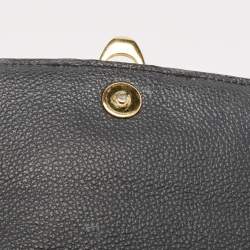Louis Vuitton Black Monogram Empreinte Leather Vavin Chain Wallet 