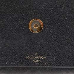 Louis Vuitton Black Monogram Empreinte Leather Vavin Chain Wallet 