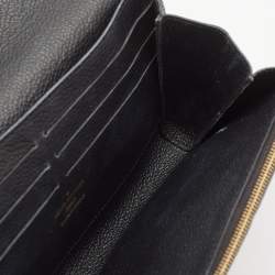 Louis Vuitton Black Monogram Empreinte Leather Vavin Chain Wallet 