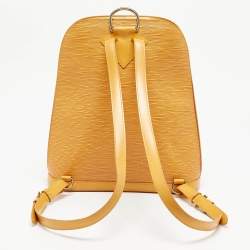 Pre Owned Louis Vuitton Tassil Yellow Epi Leather Gobelins Backpack Bag
