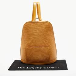 Pre Owned Louis Vuitton Tassil Yellow Epi Leather Gobelins Backpack Bag