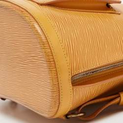 Pre Owned Louis Vuitton Tassil Yellow Epi Leather Gobelins Backpack Bag
