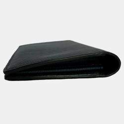 Louis Vuitton Noir Epi Leather Brazza Long Wallet