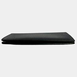 Louis Vuitton Noir Epi Leather Brazza Long Wallet