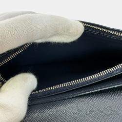 Louis Vuitton Noir Epi Leather Brazza Long Wallet
