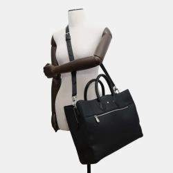 Louis Vuitton Noir Taurillon Leather Cabas Bag