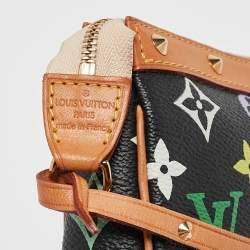 Pre Owned Louis Vuitton Black Monogram Multicolore Canvas Pochette Accessories