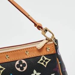 Pre Owned Louis Vuitton Black Monogram Multicolore Canvas Pochette Accessories