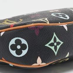 Pre Owned Louis Vuitton Black Monogram Multicolore Canvas Pochette Accessories
