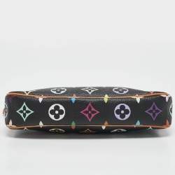 Pre Owned Louis Vuitton Black Monogram Multicolore Canvas Pochette Accessories