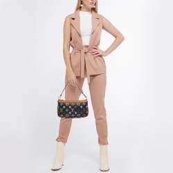 Pre Owned Louis Vuitton Black Monogram Multicolore Canvas Pochette Accessories