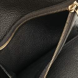 Pre Owned Louis Vuitton Black Monogram Empreinte Leather Curieuse Wallet