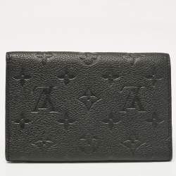 Pre Owned Louis Vuitton Black Monogram Empreinte Leather Curieuse Wallet