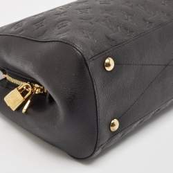 Pre Owned Louis Vuitton Black Monogram Empreinte Montaigne MM Bag