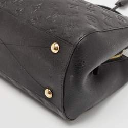 Pre Owned Louis Vuitton Black Monogram Empreinte Montaigne MM Bag