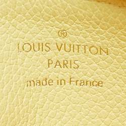 Louis Vuitton Jaune Monogram Empreinte Leather Romy Card Holder