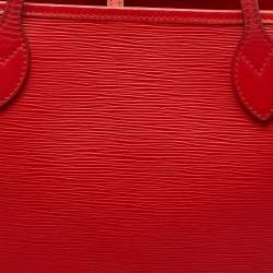 Louis Vuitton Castillan Red Epi Leather Neverfull MM Bag