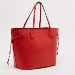 Louis Vuitton Castillan Red Epi Leather Neverfull MM Bag