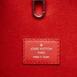 Louis Vuitton Castillan Red Epi Leather Neverfull MM Bag
