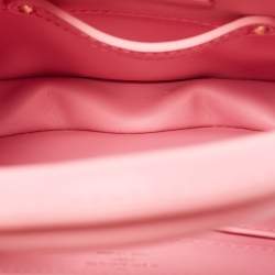 Louis Vuitton Rose Embroidered Satin Capucines Capushell Mini Bag