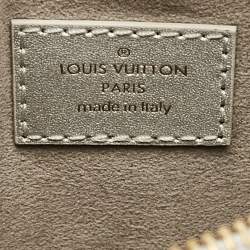 Pre Owned Louis Vuitton Silver Monogram Embossed Puffy Leather Coussin BB Bag