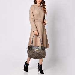 Pre Owned Louis Vuitton Damier Ebene Canvas Sistina PM Bag