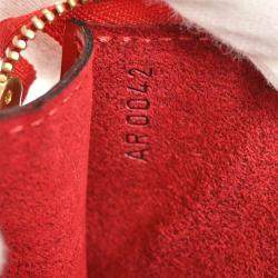 Louis Vuitton Red Epi Leather Pochette Accessoires Shoulder Bag