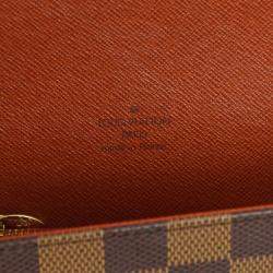 Pre Owned Louis Vuitton Brown Damier Ebene Canvas Tribeca Mini Handbag