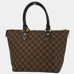 Pre Owned Louis Vuitton Brown Damier Saleya PM Tote Bag