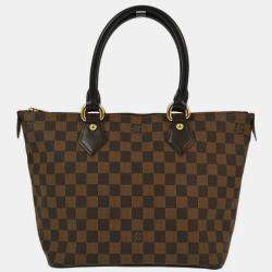 Pre Owned Louis Vuitton Brown Damier Saleya PM Tote Bag