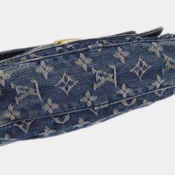 Louis Vuitton Blue Monogram Denim Baggy GM Shoulder Bag