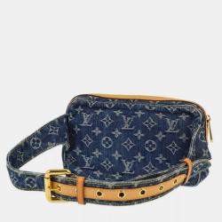 Louis Vuitton Blue Monogram Denim Baggy GM Shoulder Bag