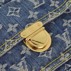 Louis Vuitton Blue Monogram Denim Baggy GM Shoulder Bag