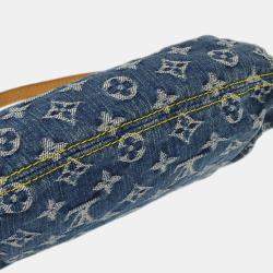 Louis Vuitton Blue Monogram Denim and Vachetta Leather Mini Pleaty Shoulder Bag