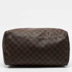 Pre Owned Louis Vuitton Damier Ebene Canvas Speedy 35 Bag