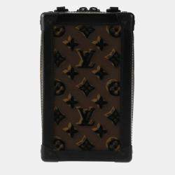 Louis Vuitton Brown/Black Monogram Vertical Soft Trunk Tuftage Shoulder Bag