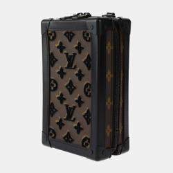 Louis Vuitton Brown/Black Monogram Vertical Soft Trunk Tuftage Shoulder Bag