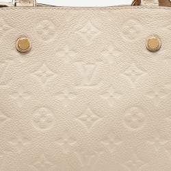 مملوكة مسبقًا Louis Vuitton Creme Empreinte Leather Montaigne BB Bag
