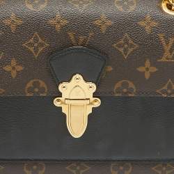 Pre Owned Louis Vuitton Black Monogram Canvas Victoire Chain Bag