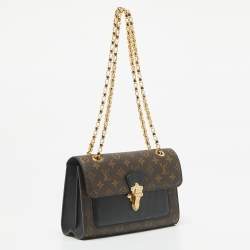 Pre Owned Louis Vuitton Black Monogram Canvas Victoire Chain Bag