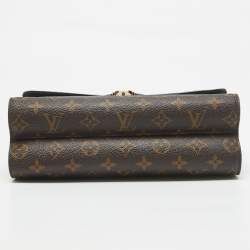 Pre Owned Louis Vuitton Black Monogram Canvas Victoire Chain Bag