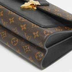 Pre Owned Louis Vuitton Black Monogram Canvas Victoire Chain Bag