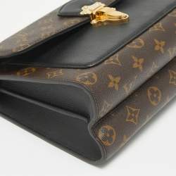 Pre Owned Louis Vuitton Black Monogram Canvas Victoire Chain Bag
