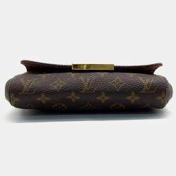 Pre Owned Louis Vuitton Brown Canvas Monogram Favorite PM bag
