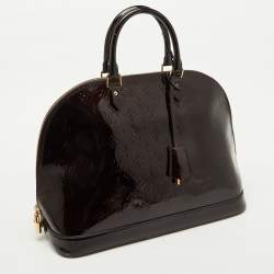 Louis Vuitton Amarante Monogram Vernis Alma GM Bag