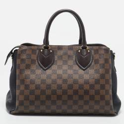 Pre Owned Louis Vuitton Black Damier Ebene Canvas Normandy Bag
