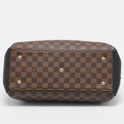 Pre Owned Louis Vuitton Black Damier Ebene Canvas Normandy Bag